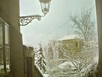 Kapucinske stube 1976. godine, vidi se palača Pongrazt